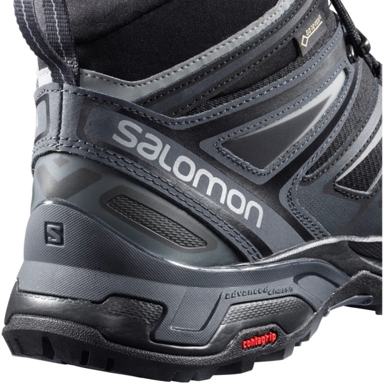 Botas Montaña Salomon X Ultra 3 Mid GTX Hombre Negros | MX XSLB124